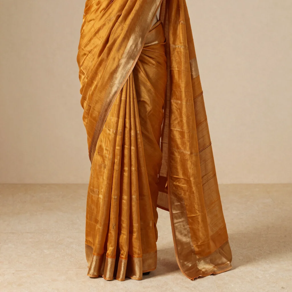 Saffron Everyday Cotton Saree